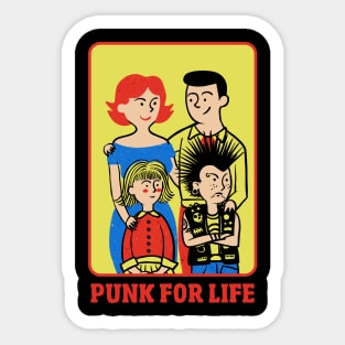 Punk for life Sticker